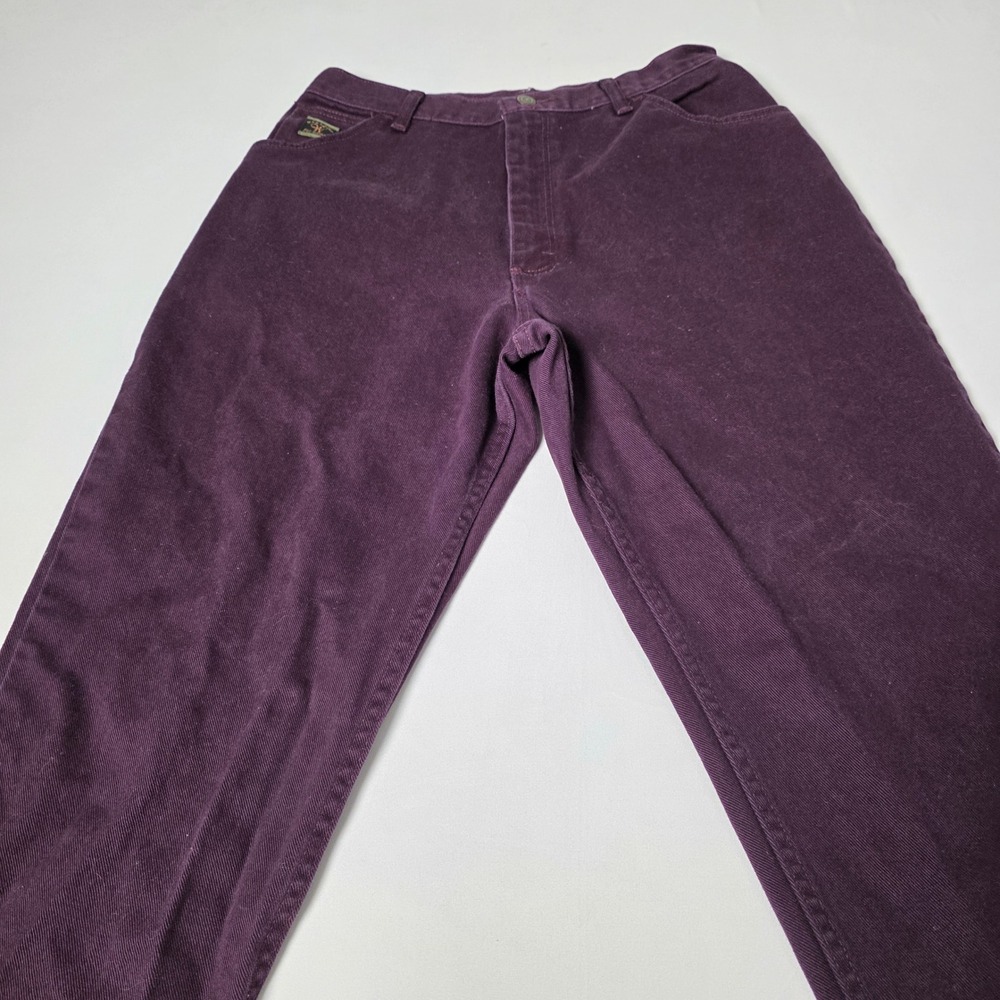 Wrangler Jeans Women 14 Purple High‎ Rise Straight Leg USA Made L954-006 Vintage